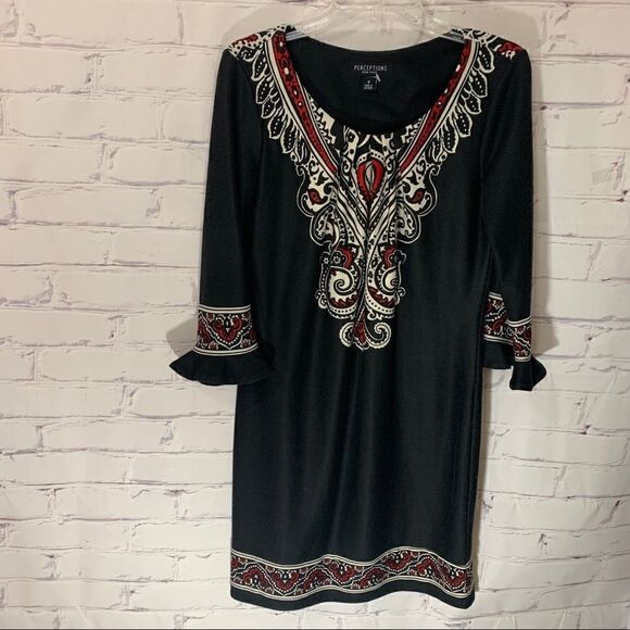 Perceptions size 8 black dress - Picture 1 of 5